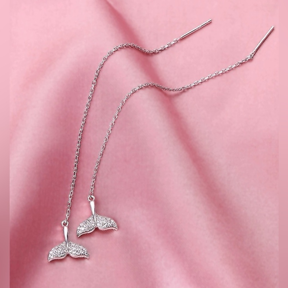 Silver earring threader